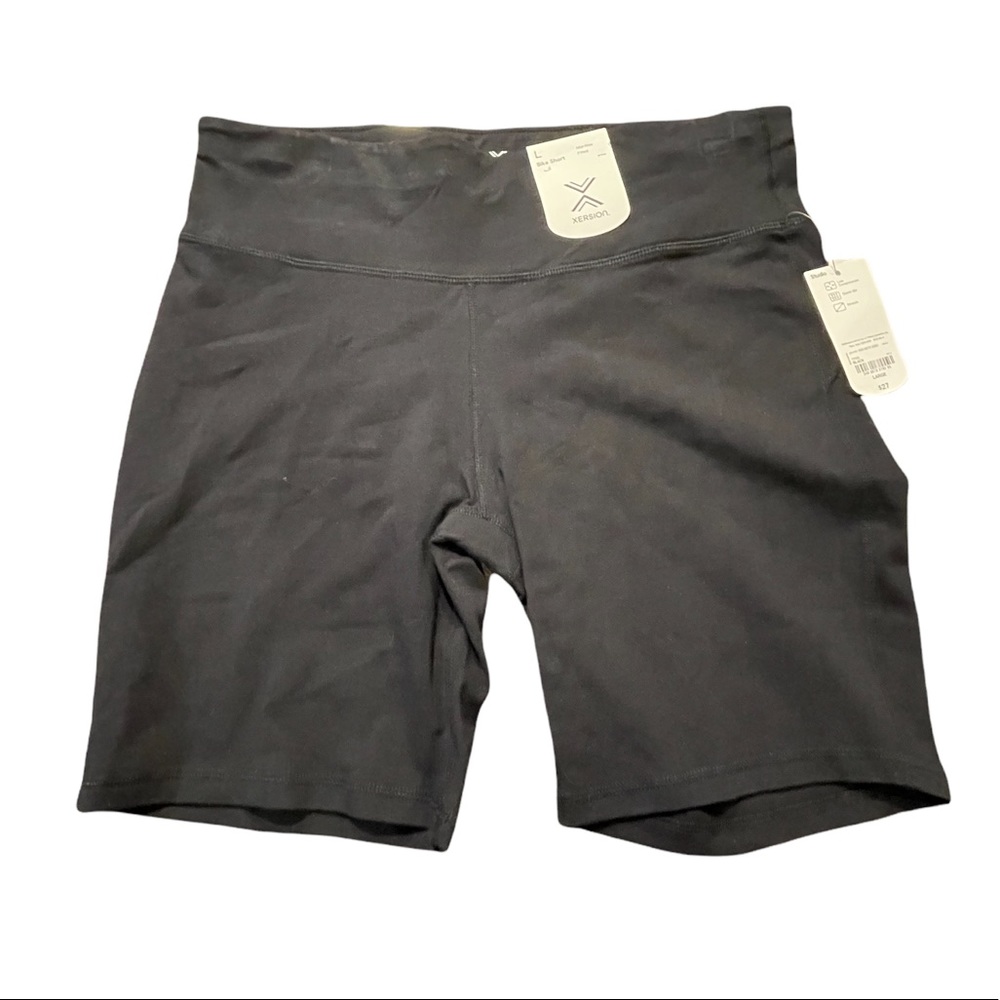 Xersion Bike Studio Shorts Mid-Rise & fitted Quick Dri‎ gray OR black size large